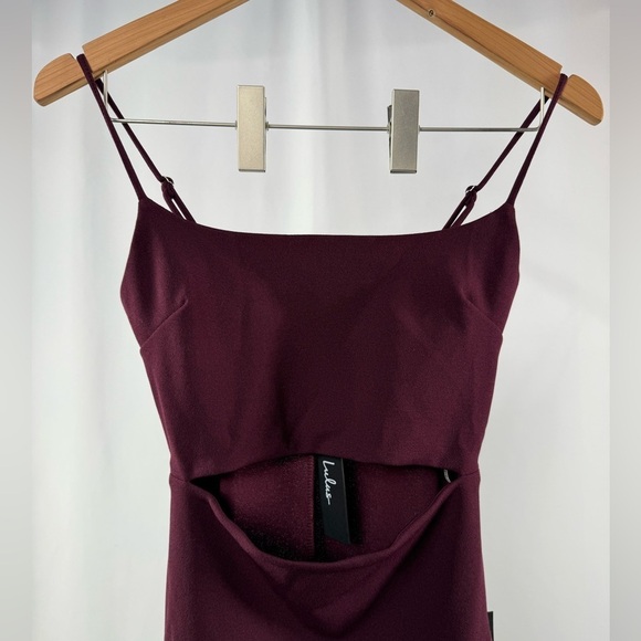 NWT Lulus Cutout on The Town Cutout Bodycon Dress in Plum Purple Size Small - Picture 7 of 12